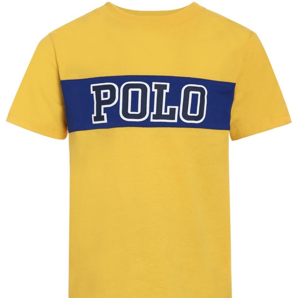 NWT Polo by Ralph Lauren Boys Yellow/Navy T-shirt